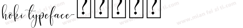 hoki typeface字体转换